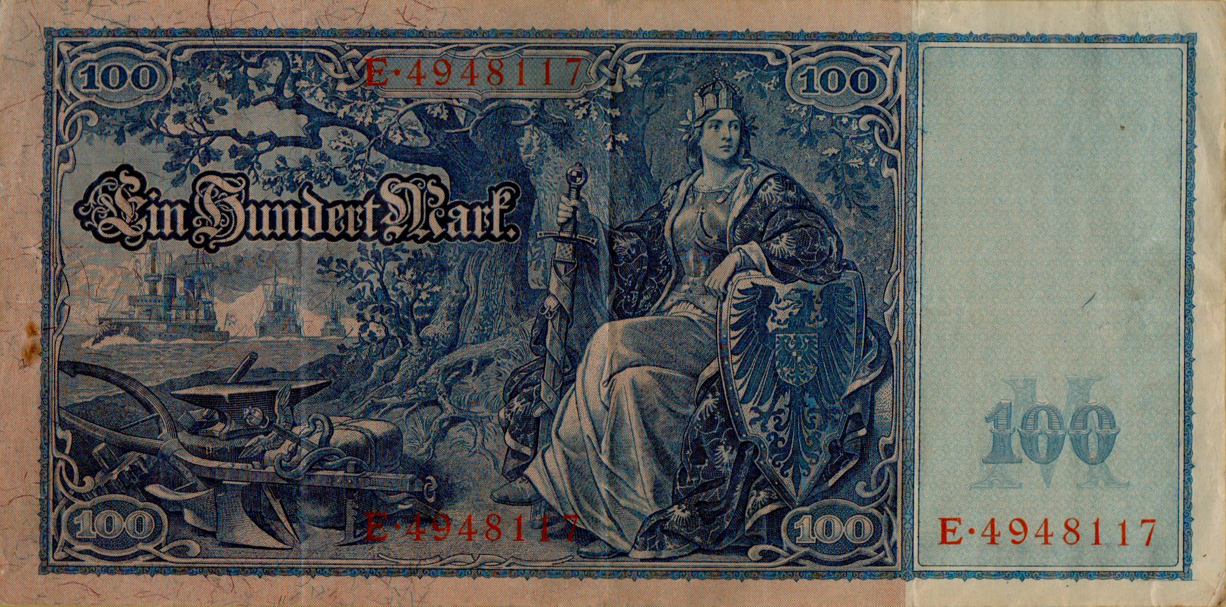 Germany 100 1910 XF P-42/2